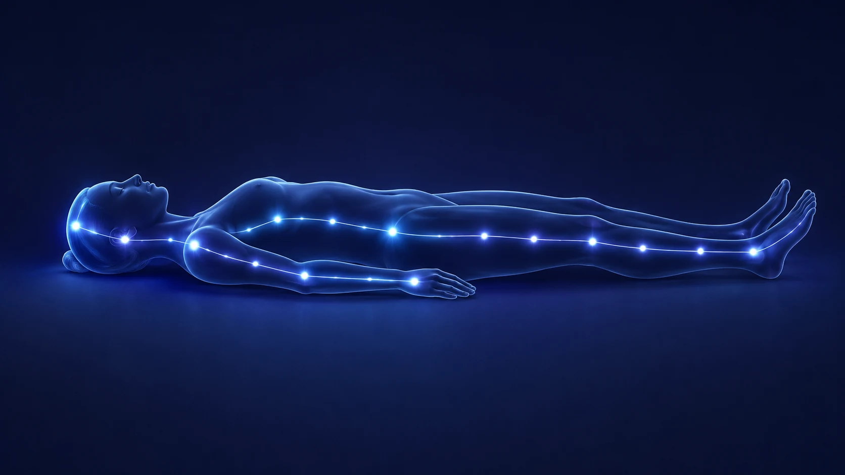 A visual guide to moving attention through the body during a body scan