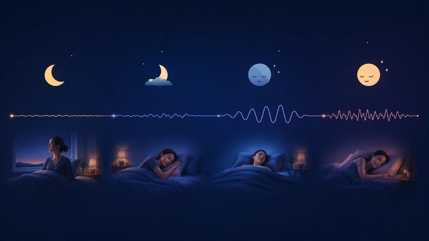 Sleep Stages Explained: Light Sleep, Deep Sleep, and REM
